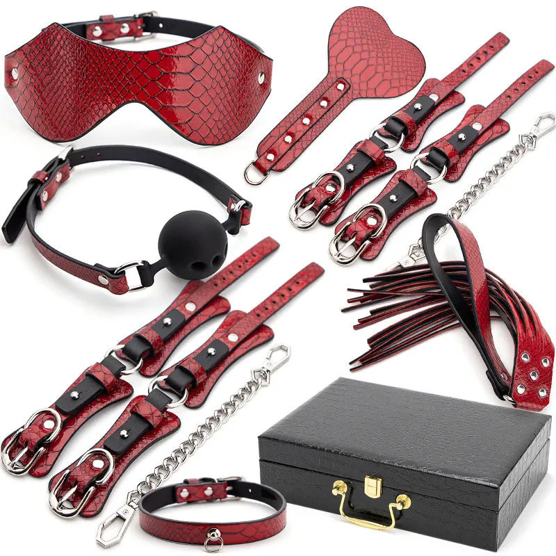 Cobra Luxury Bondage Set with Dual Whip Options