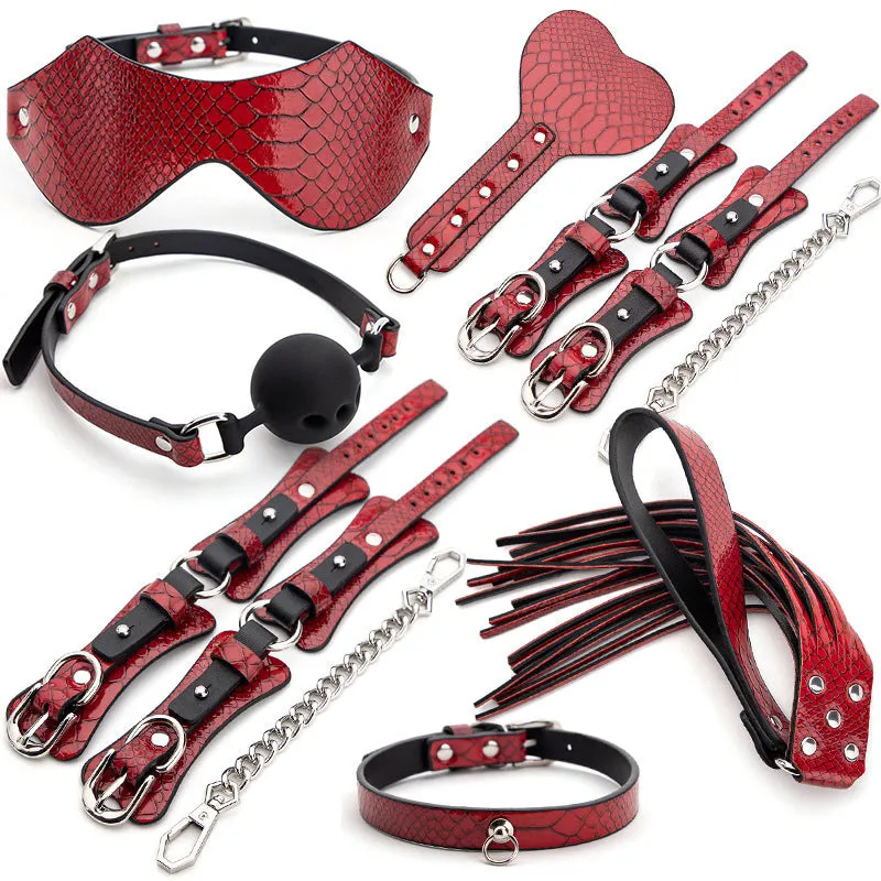 Cobra Luxury Bondage Set with Dual Whip Options