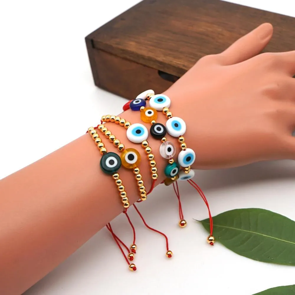 Colorful Eye Beads Charm Bracelets