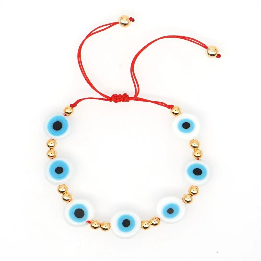 Colorful Eye Beads Charm Bracelets