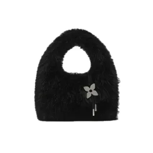 Compass Cobble Small Bag In Black