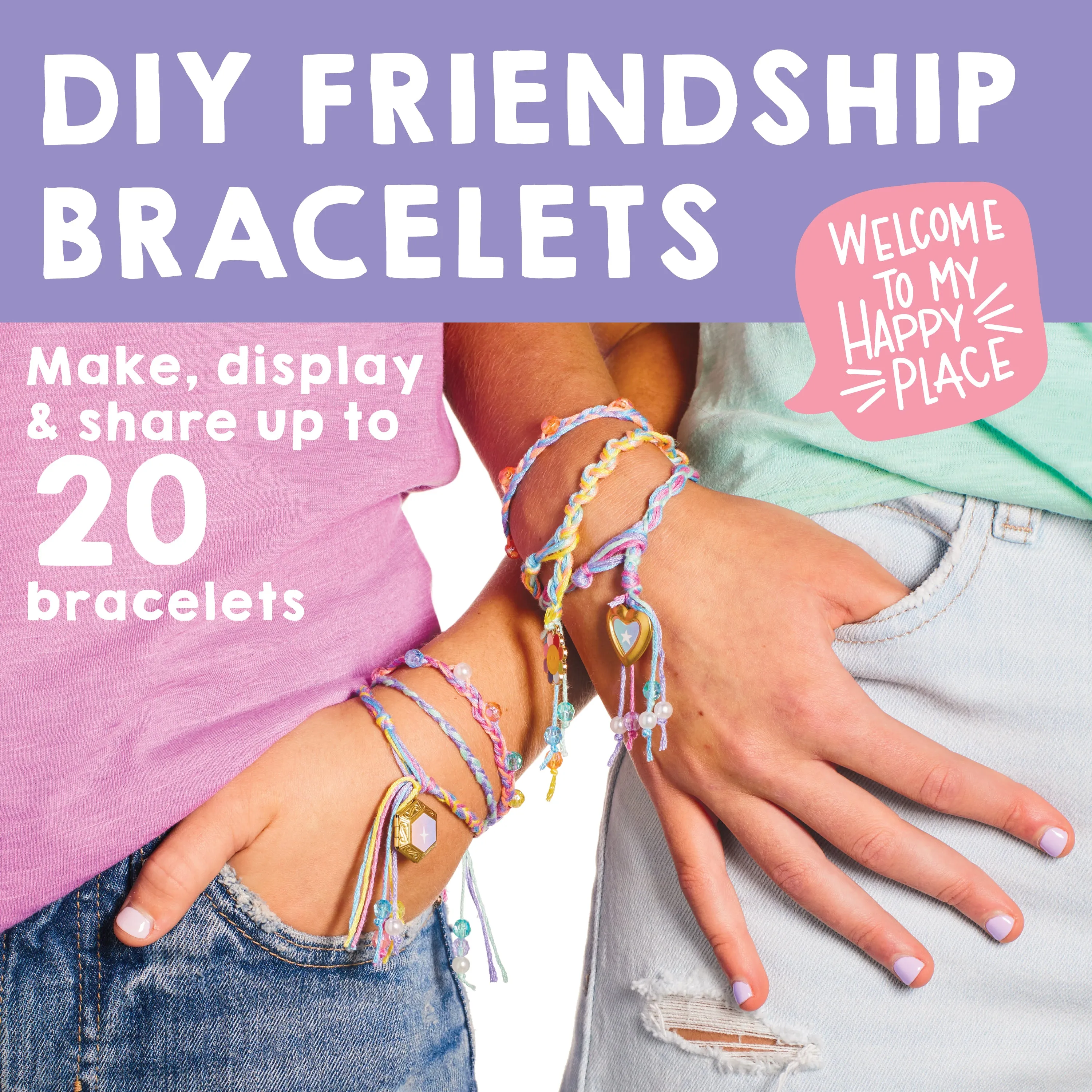 Creativity for Kids Rainbow Friendship Bracelets Craft Kit
