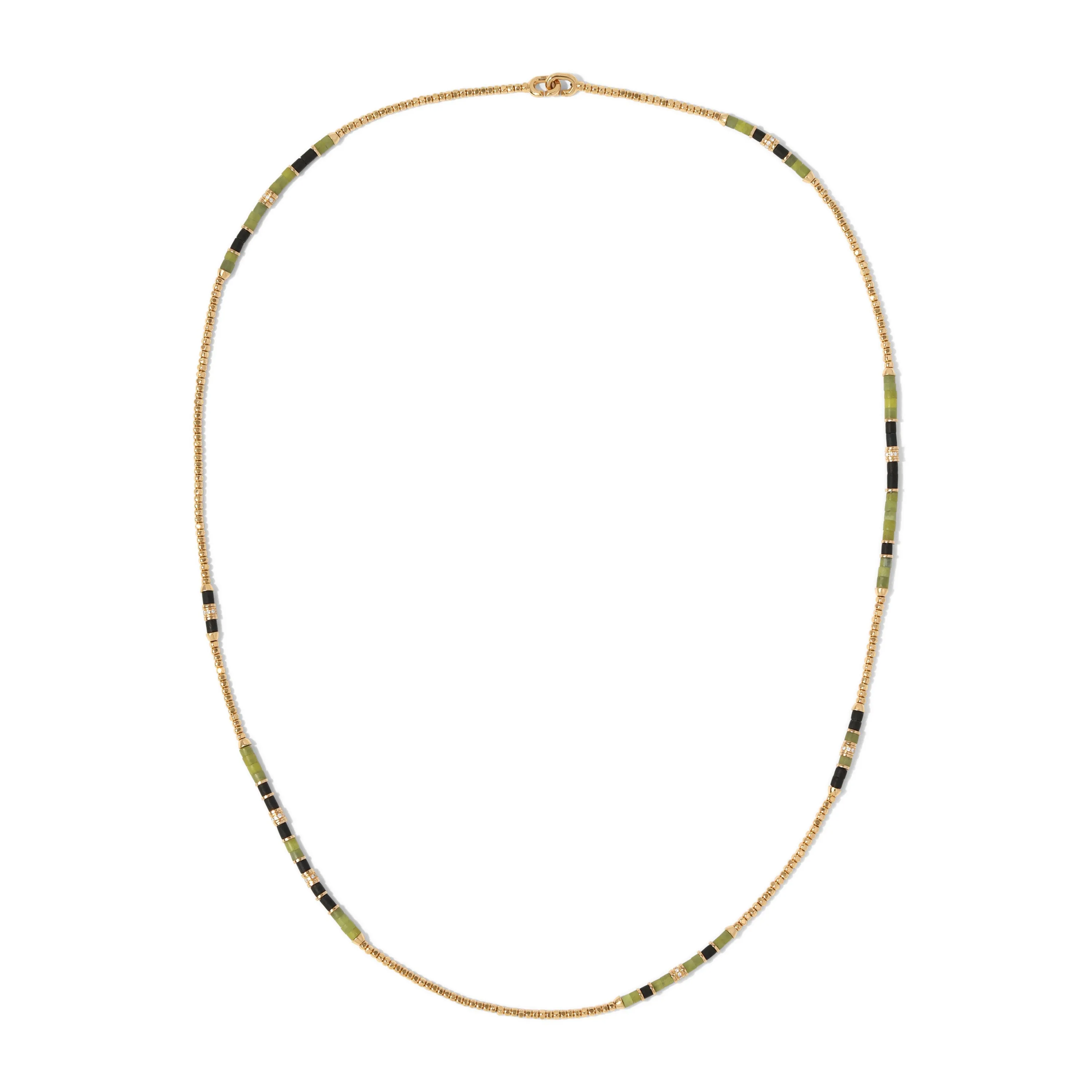 Creosote Necklace/Bracelet | Afghan Jade I Yellow Gold