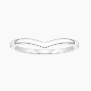 Crown V Stackable Women's Wedding Rings