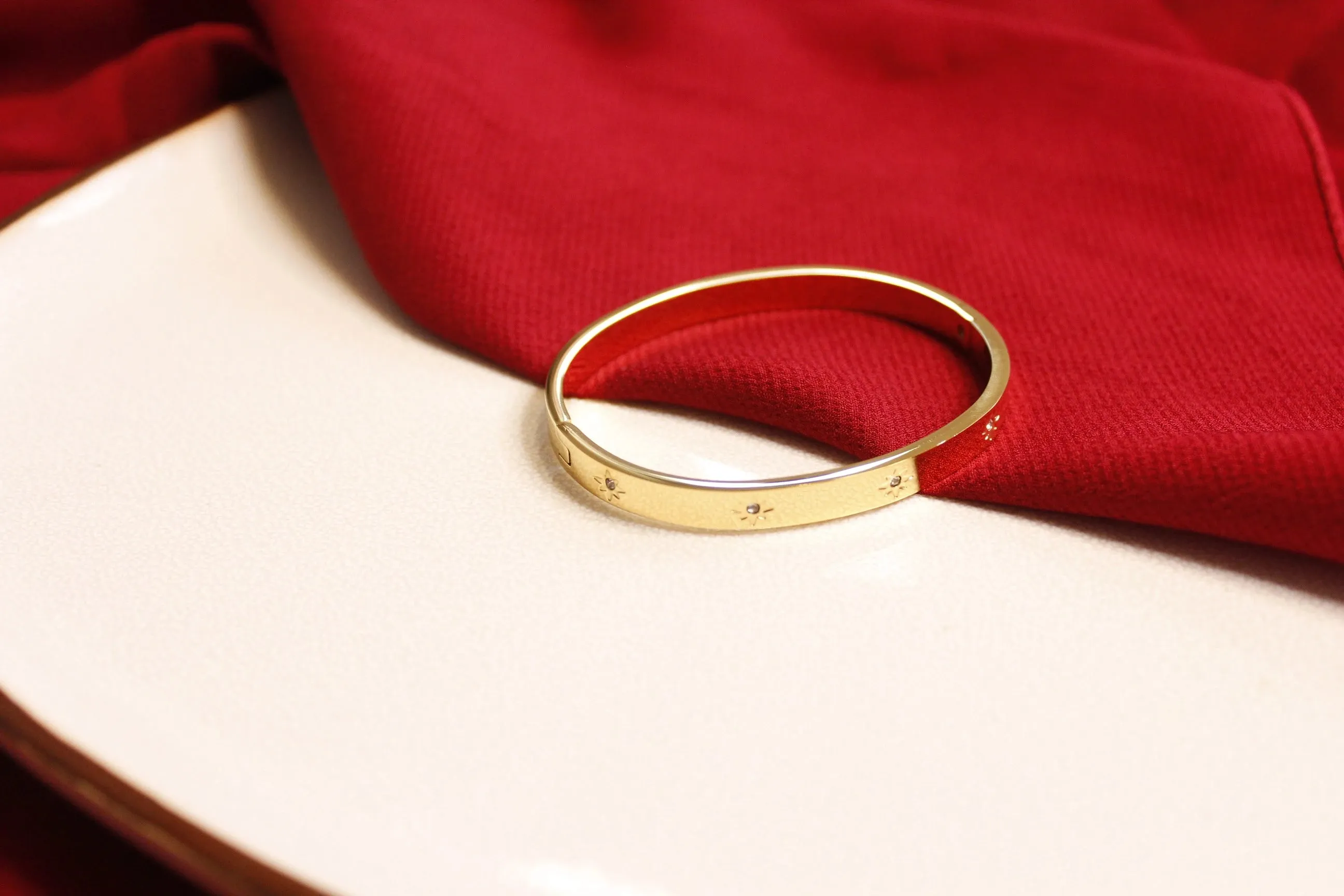 Cubic Zirconia Gold Bangles Bracelets for Women