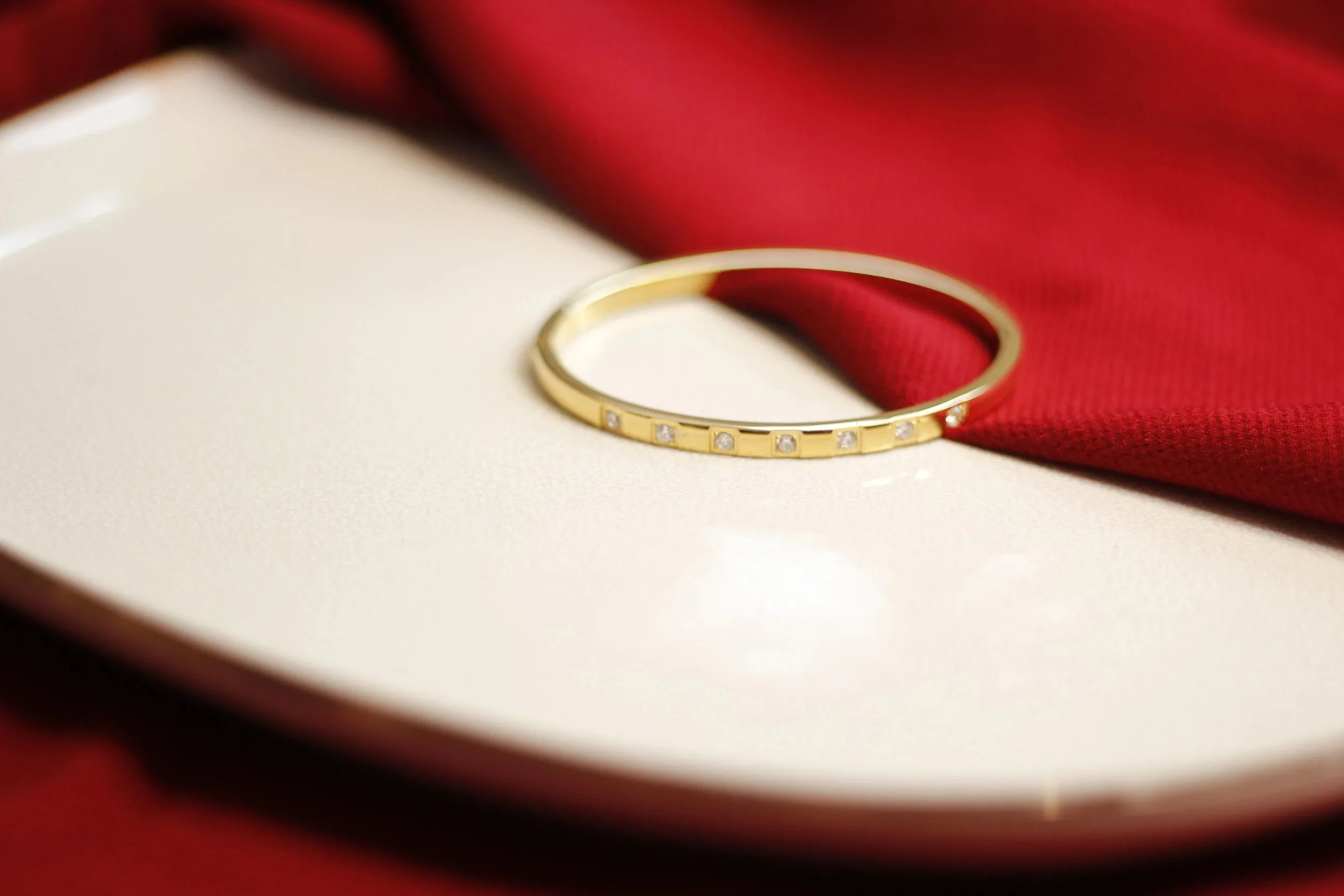 Cubic Zirconia Gold Bangles Bracelets for Women