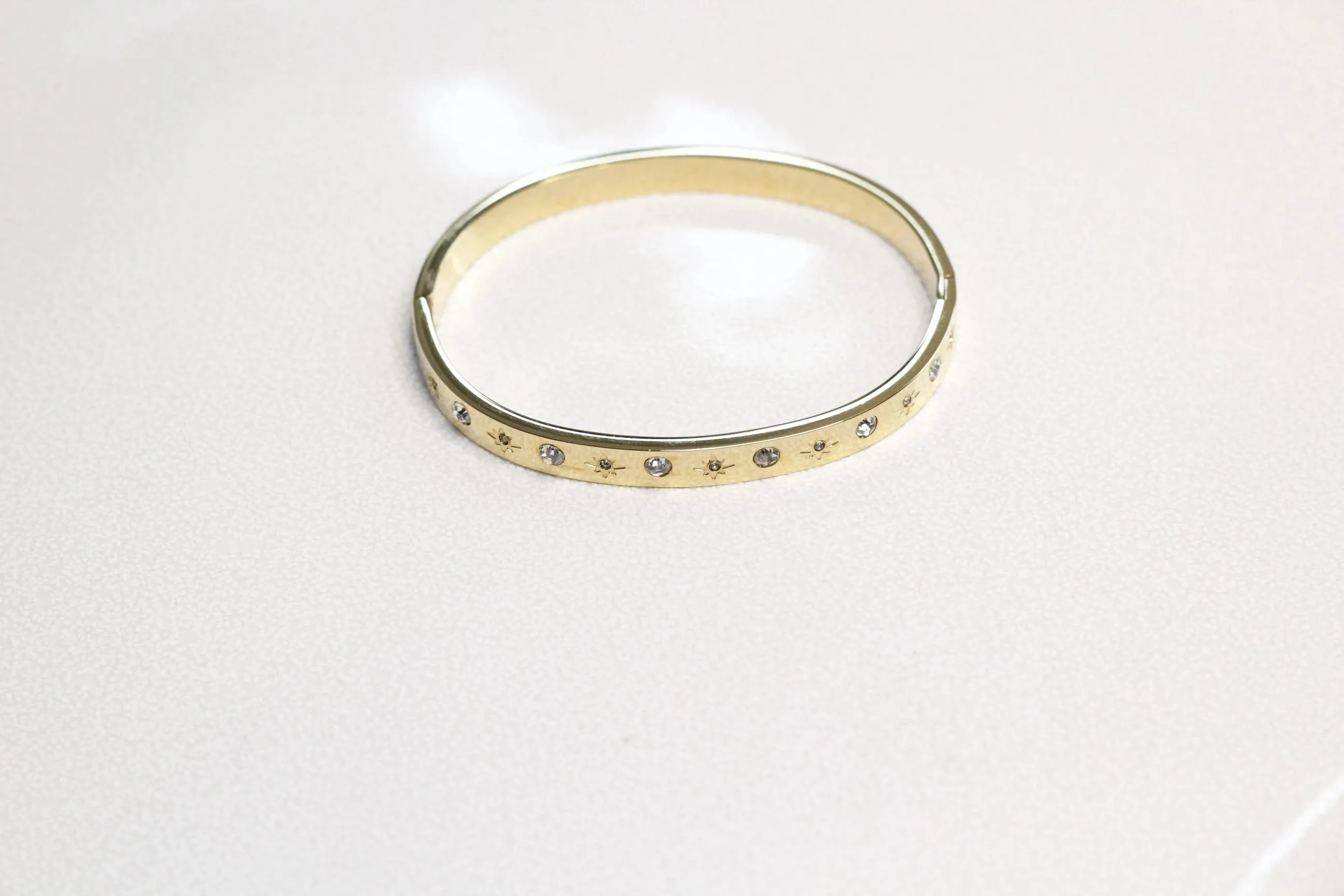 Cubic Zirconia Gold Bangles Bracelets for Women