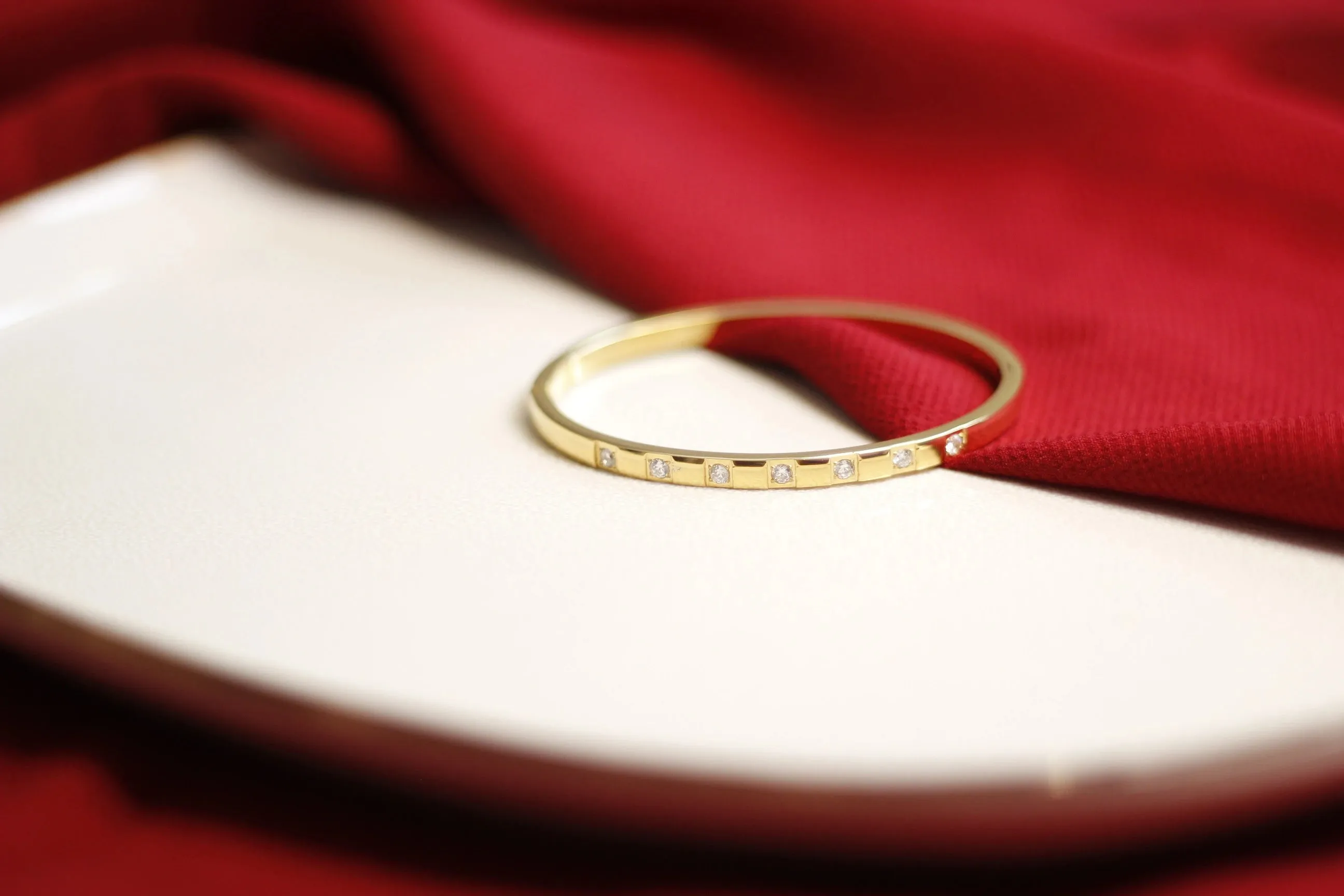 Cubic Zirconia Gold Bangles Bracelets for Women