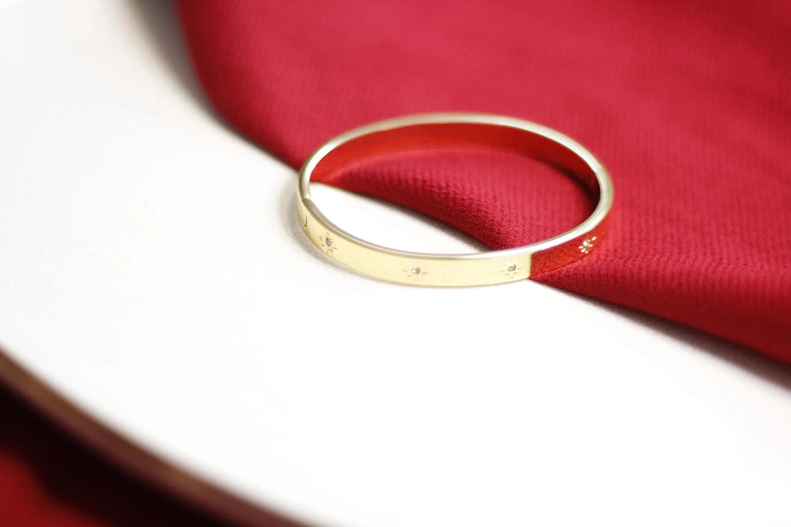 Cubic Zirconia Gold Bangles Bracelets for Women