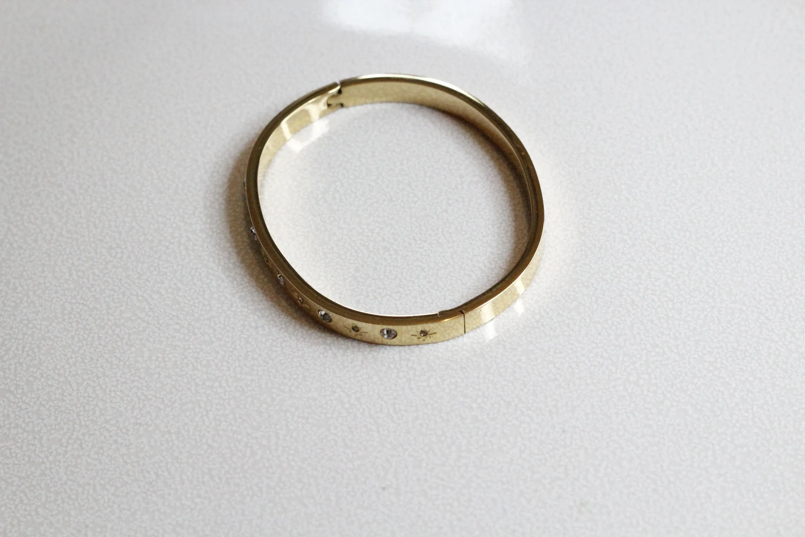 Cubic Zirconia Gold Bangles Bracelets for Women