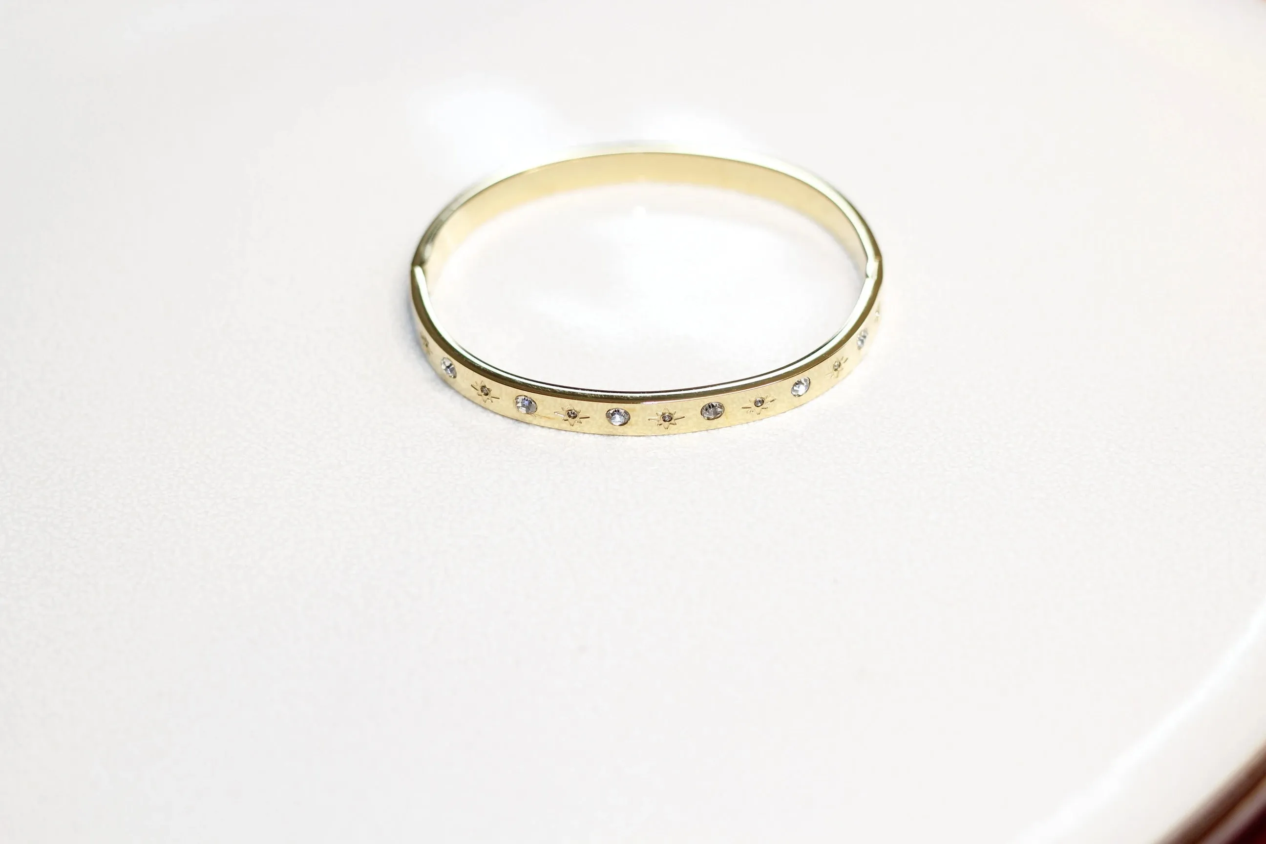 Cubic Zirconia Gold Bangles Bracelets for Women