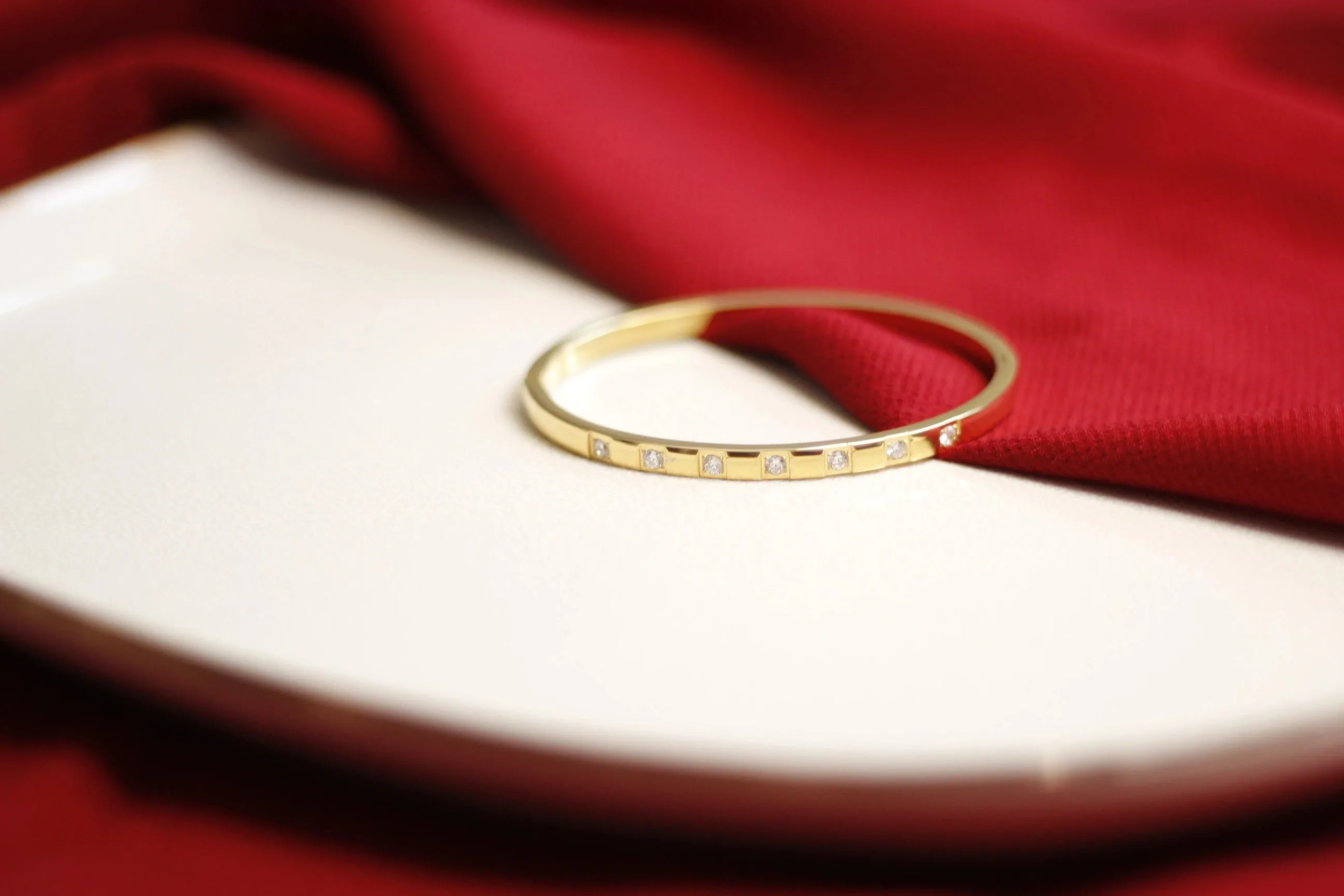 Cubic Zirconia Gold Bangles Bracelets for Women