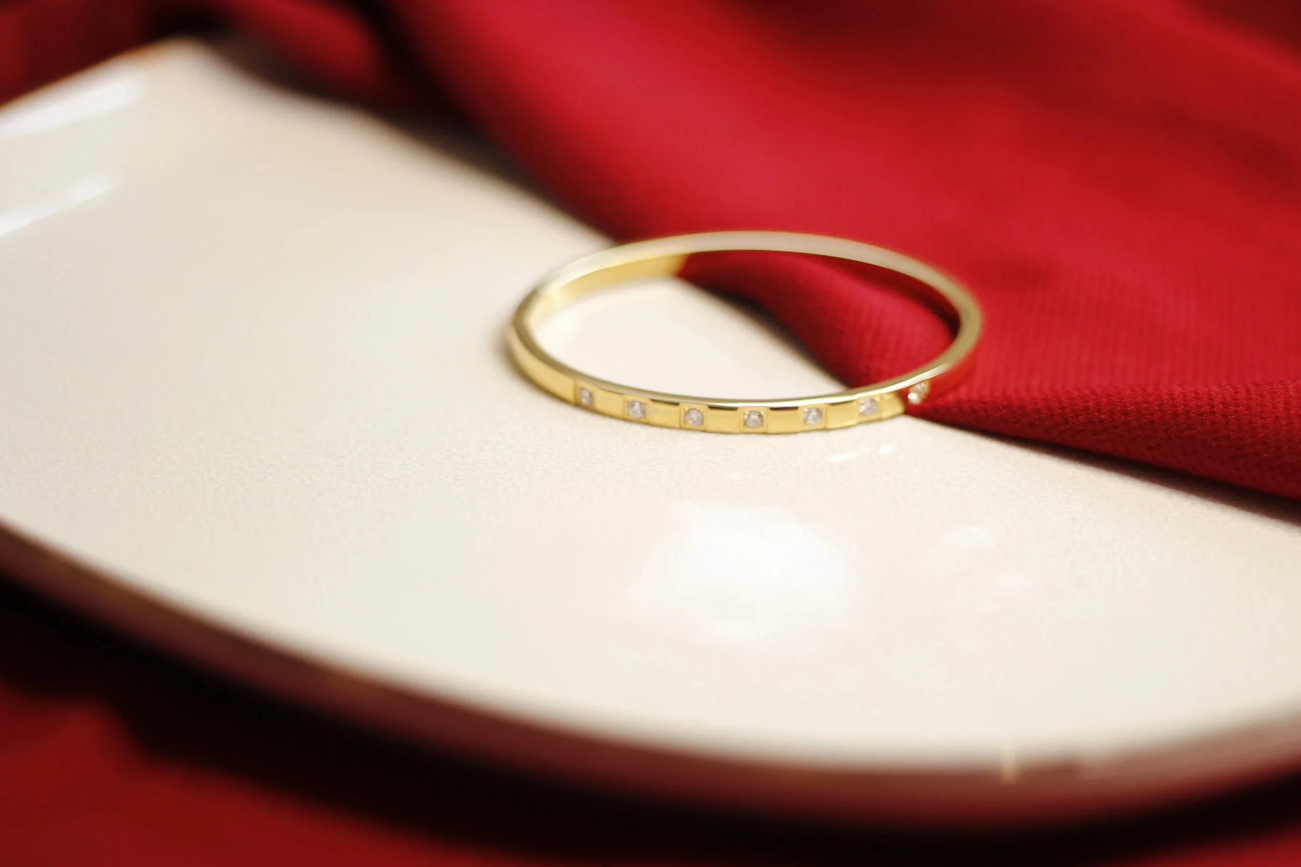 Cubic Zirconia Gold Bangles Bracelets for Women