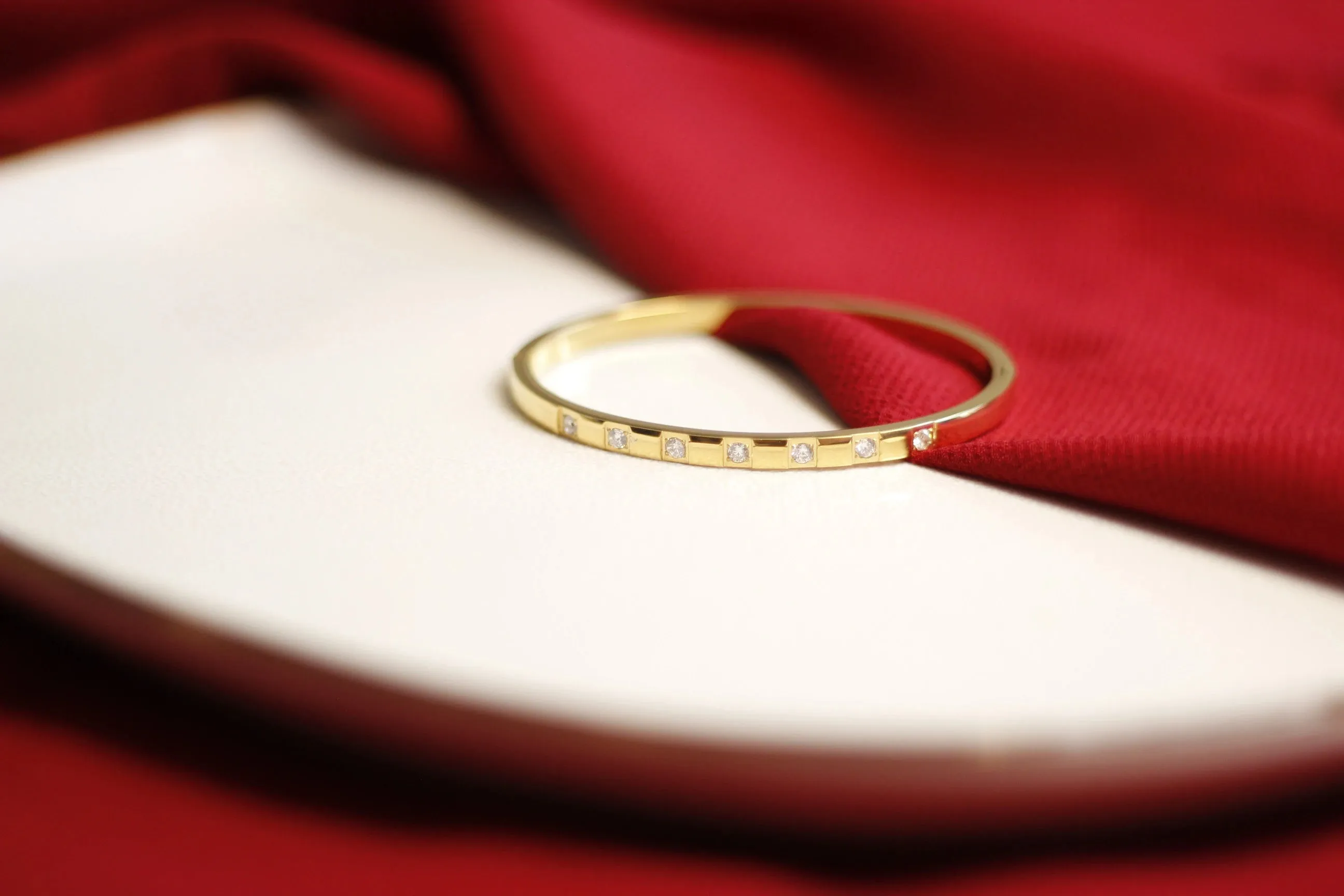 Cubic Zirconia Gold Bangles Bracelets for Women