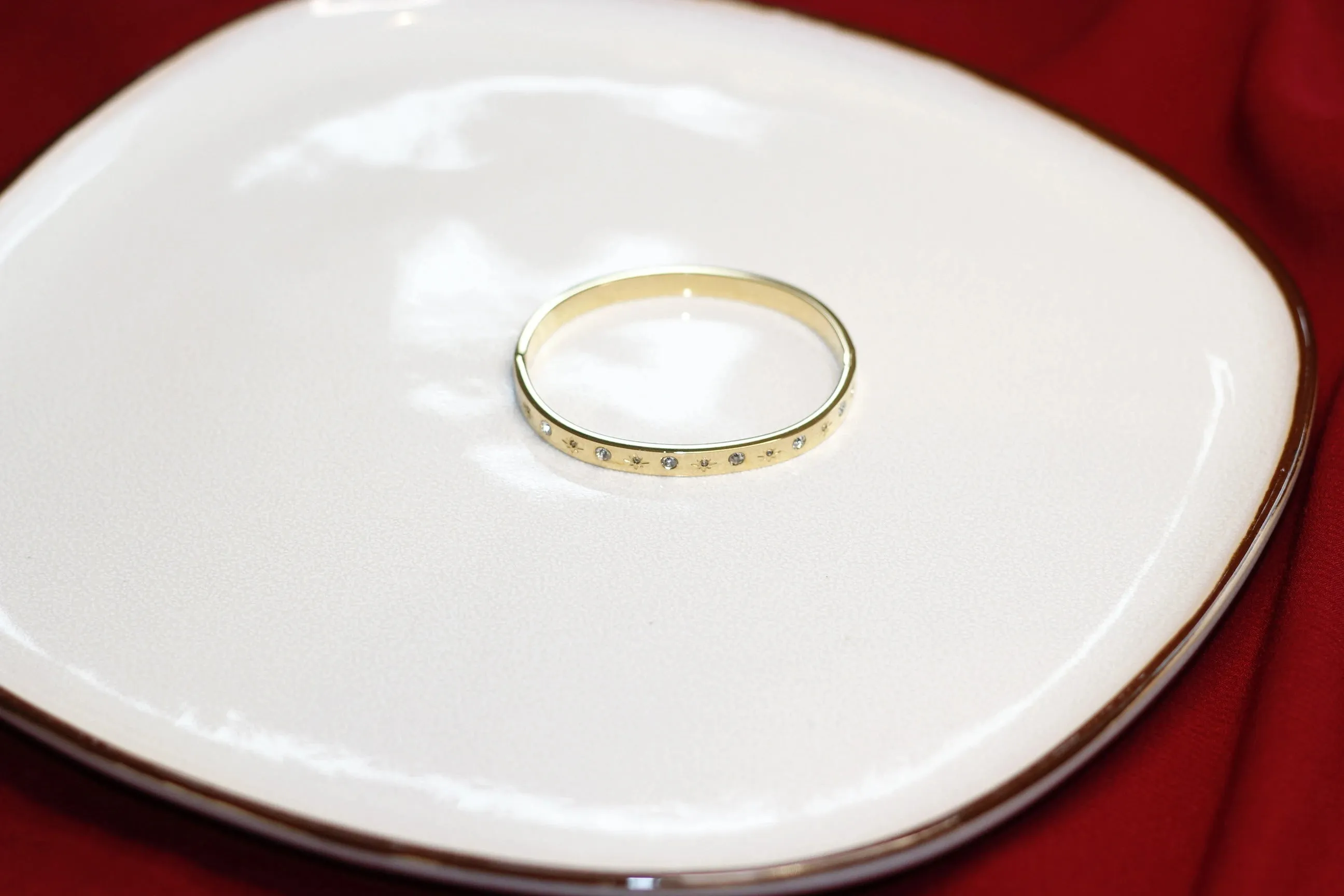 Cubic Zirconia Gold Bangles Bracelets for Women