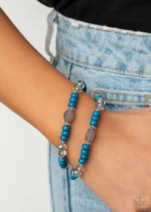 Delightfully Dainty - Blue Paparazzi Bracelet