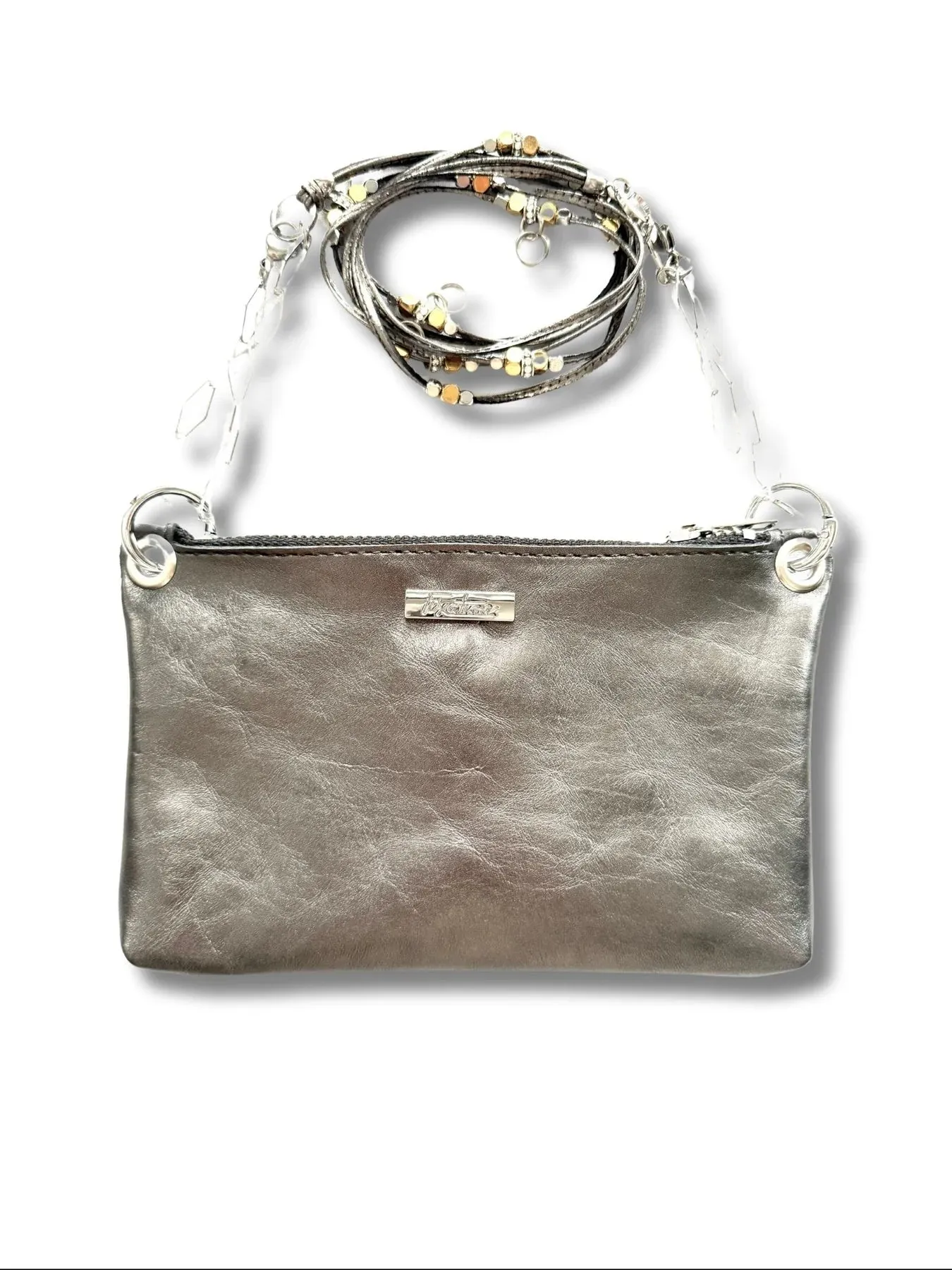 Design Fixation Women's Travel Handbag Modular, 7 in 1 and more  - Black, Chrome