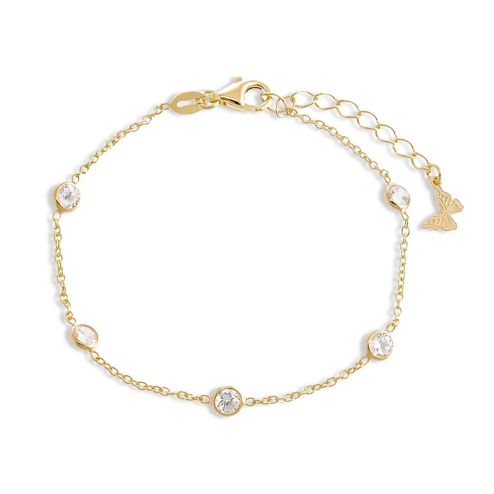 Diamond By The Yard Bracelet by By Adina Eden