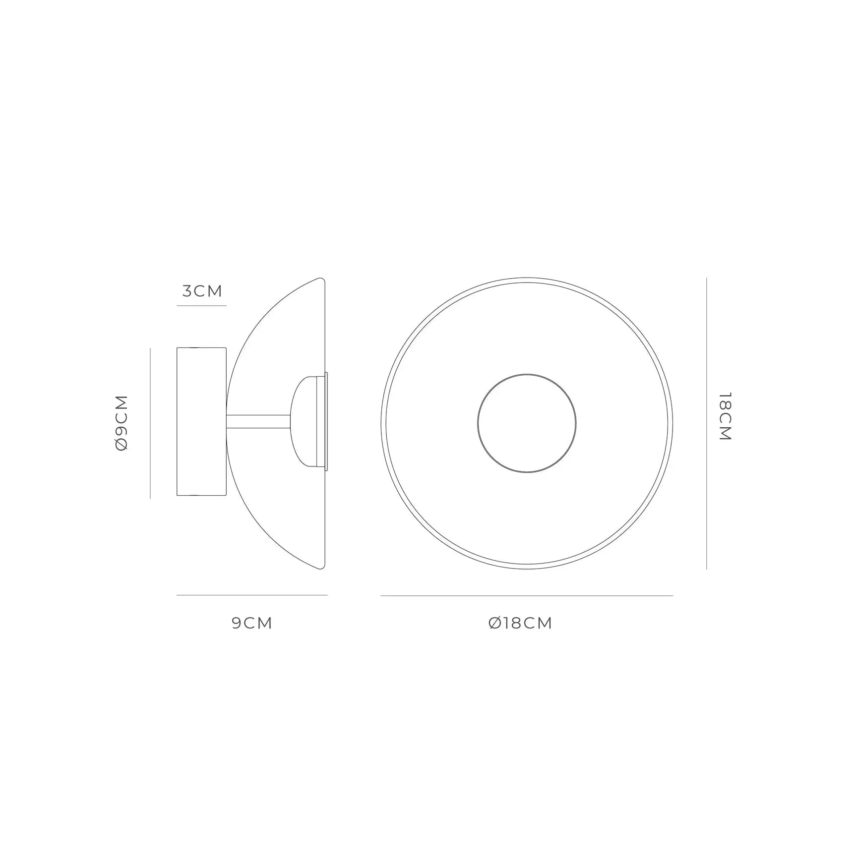 Dome Air Wall Light