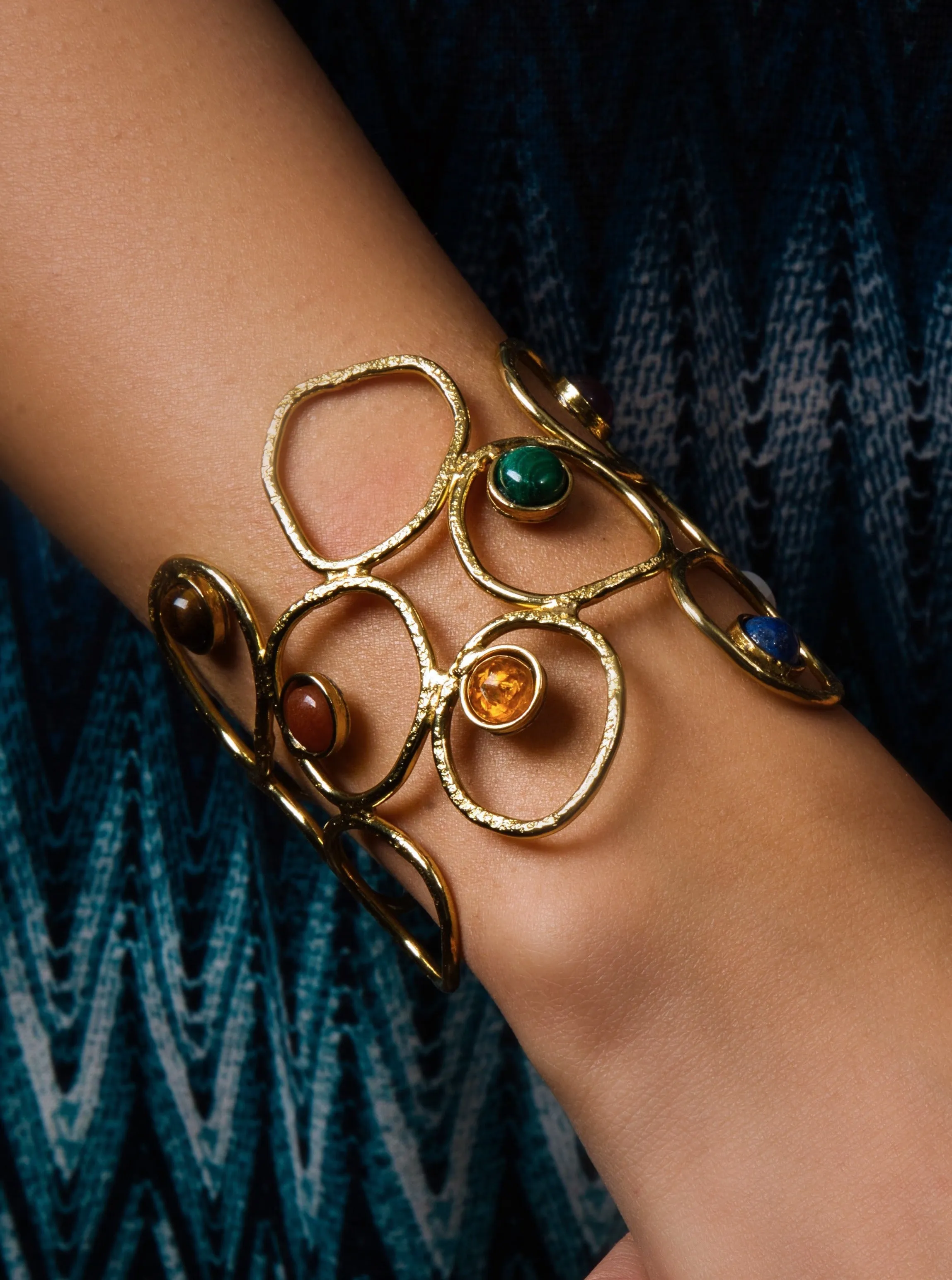 Elegant stone Adorned Cuff