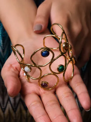 Elegant stone Adorned Cuff