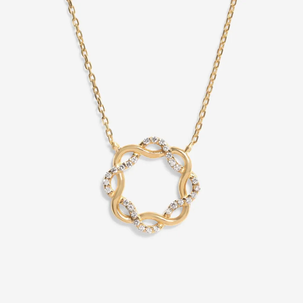 Eternal Twist Necklace | 9ct Gold