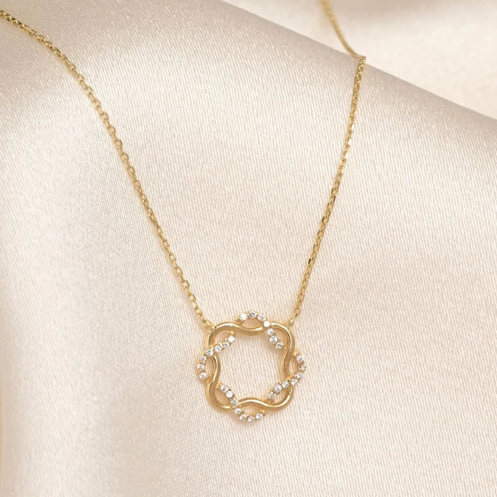 Eternal Twist Necklace | 9ct Gold