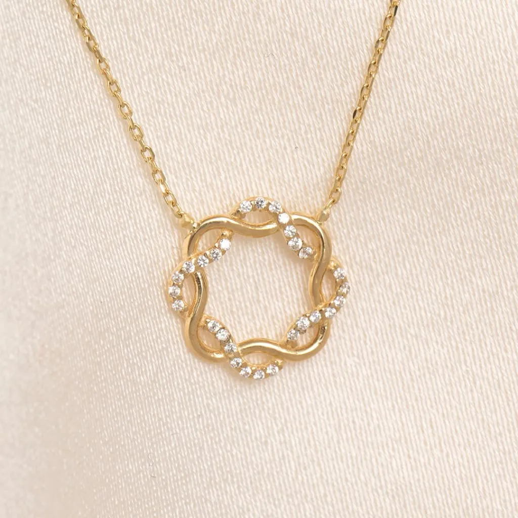 Eternal Twist Necklace | 9ct Gold