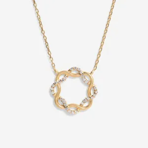 Eternal Twist Necklace | 9ct Gold