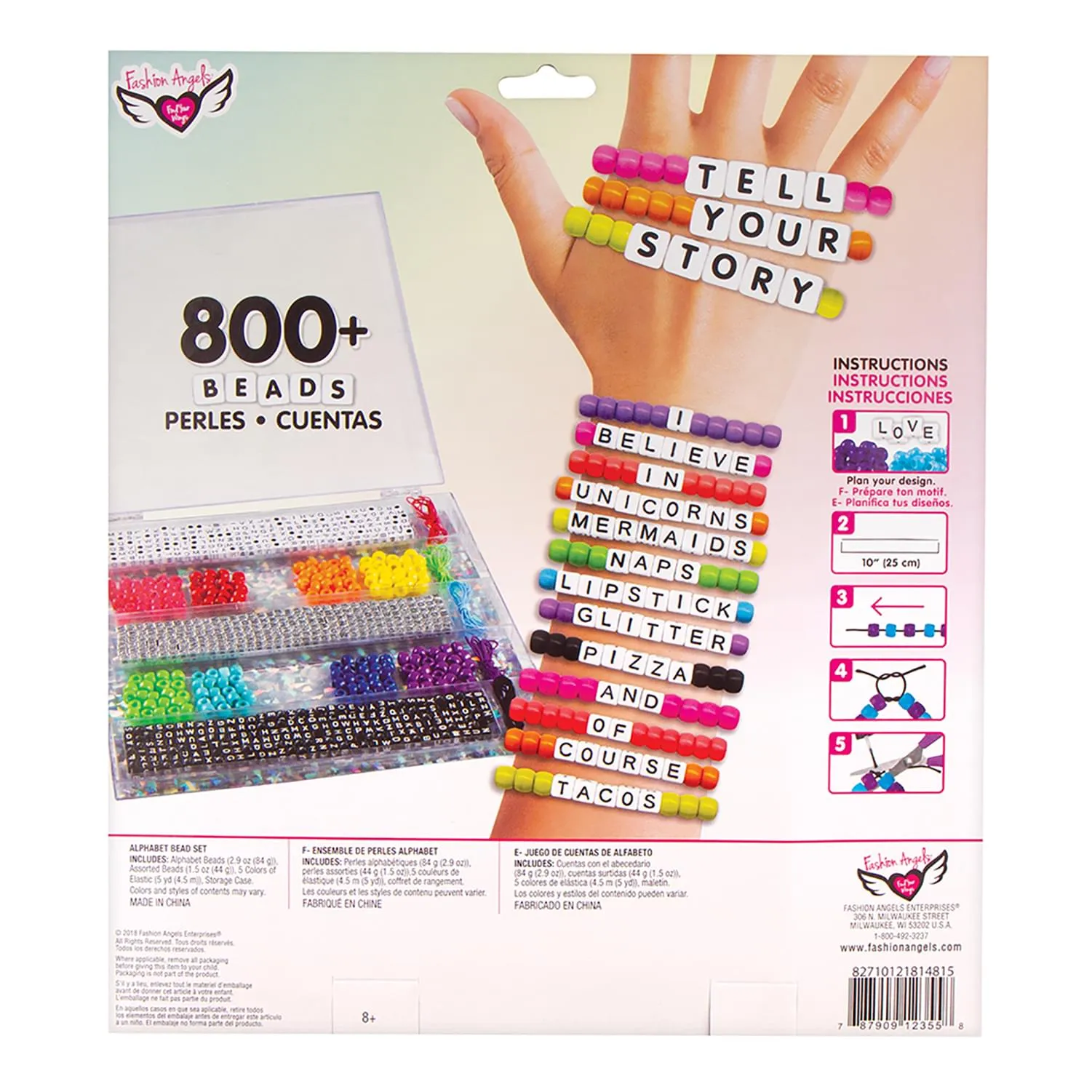 Fashion Angels Tell Your Story 800  Alphabet Bead Set