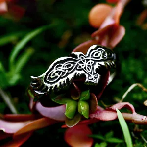 Fashion Simple Stainless Steel Viking Crow Ring For Men Women