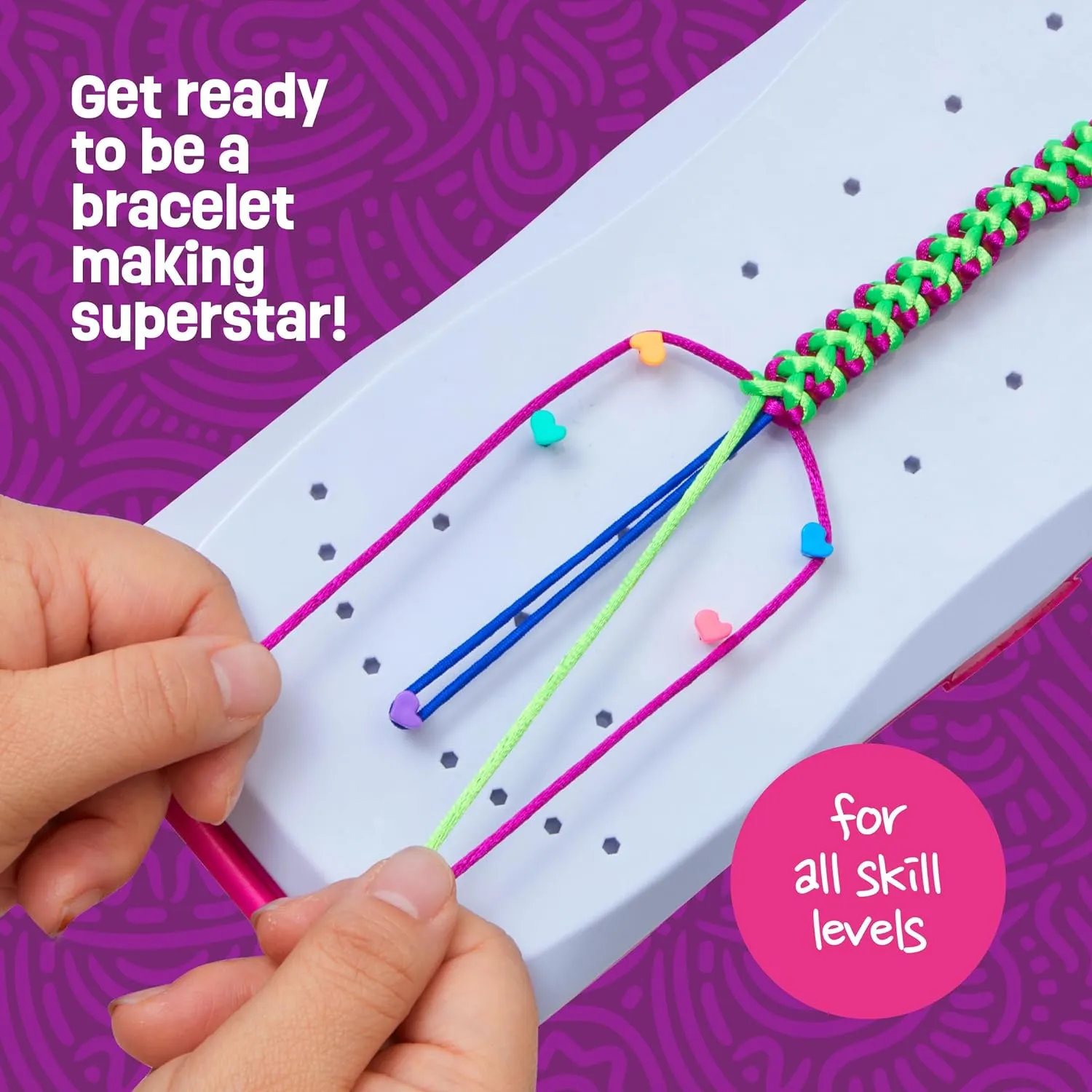 Friendship Bracelet Making Kit for Girls Ages 8, 9, 10, 11, 12