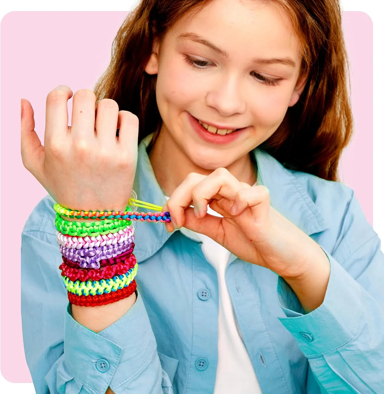 Friendship Bracelet Making Kit for Girls Ages 8, 9, 10, 11, 12