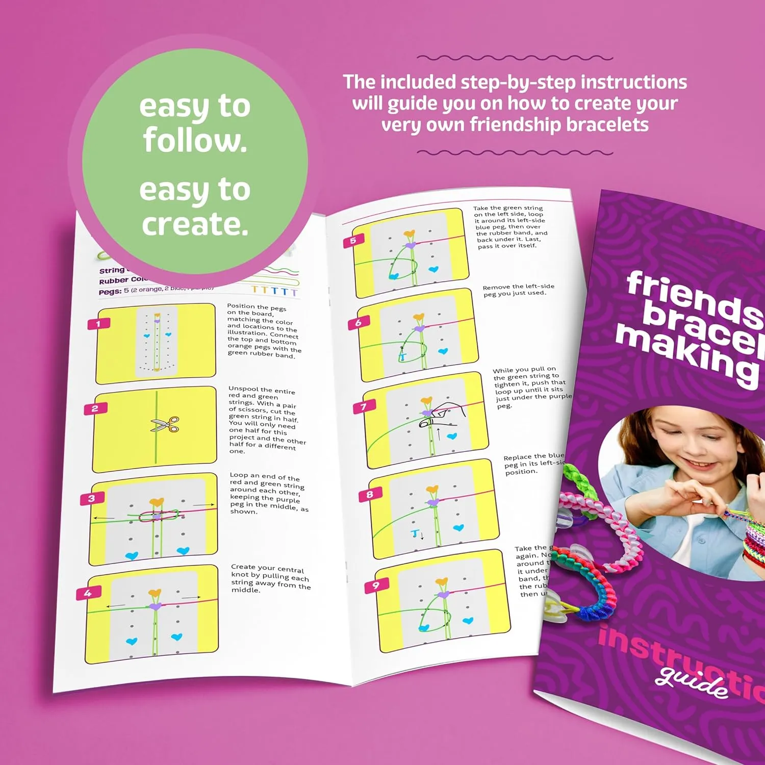 Friendship Bracelet Making Kit for Girls Ages 8, 9, 10, 11, 12