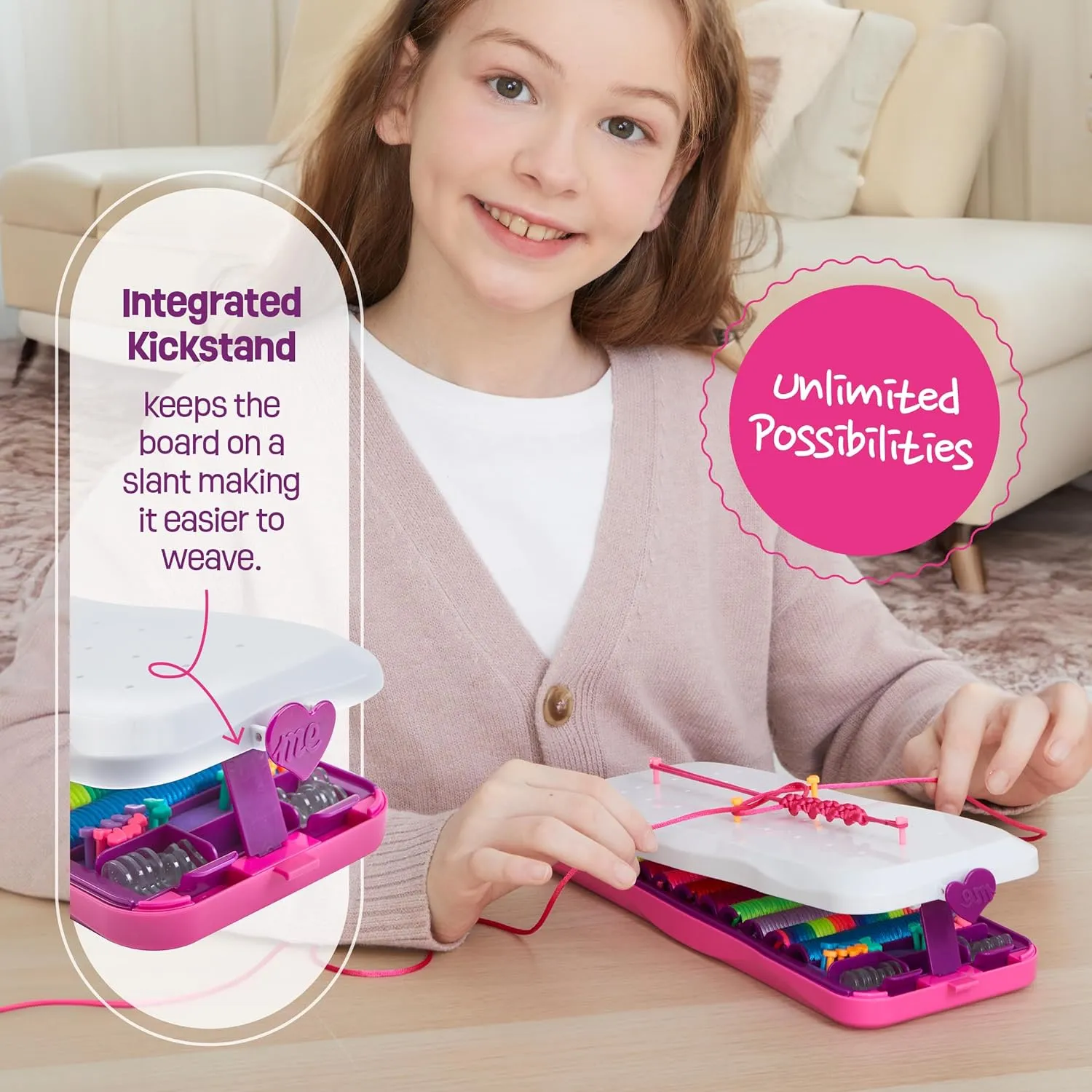Friendship Bracelet Making Kit for Girls Ages 8, 9, 10, 11, 12