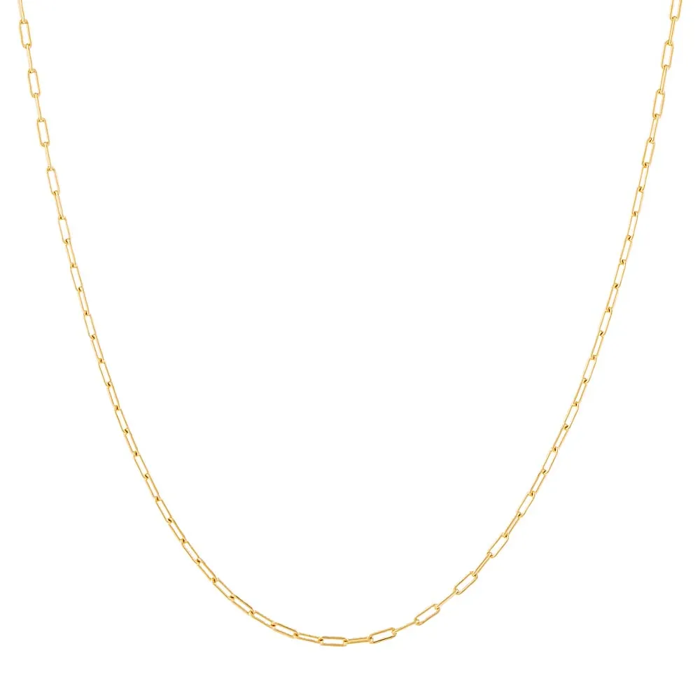Gold Filled Baby Paperclip Necklace by By Adina Eden