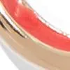 Goldtone & Enamel Hoop Earring