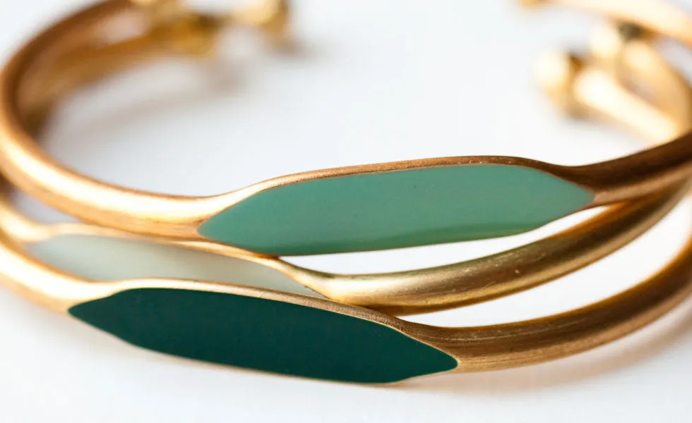 GREEN TRIO BRACELETS