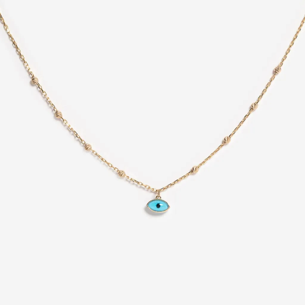 Guardian Eye Necklace | 9ct Gold