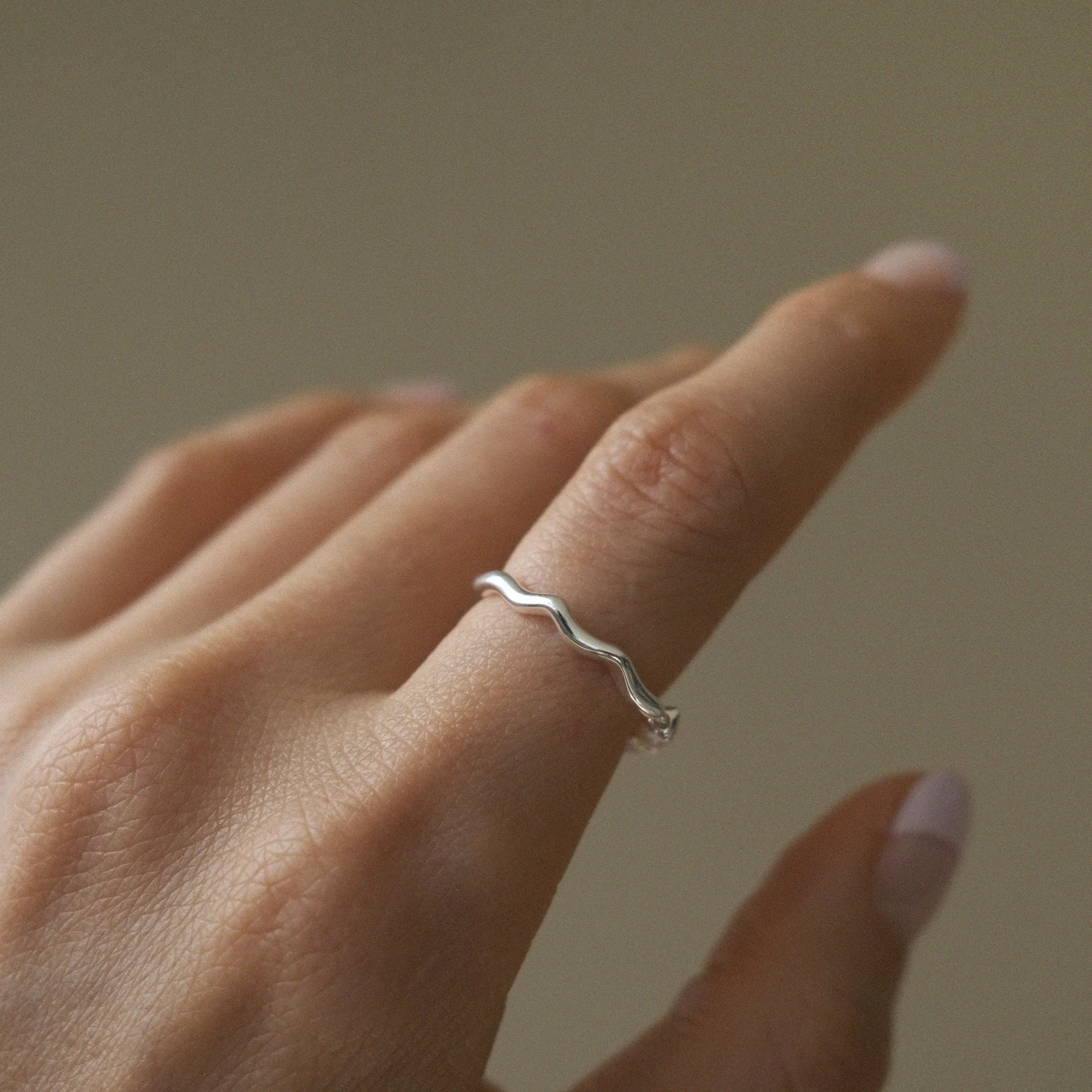 Half Freshwater Pearl Silver Ring