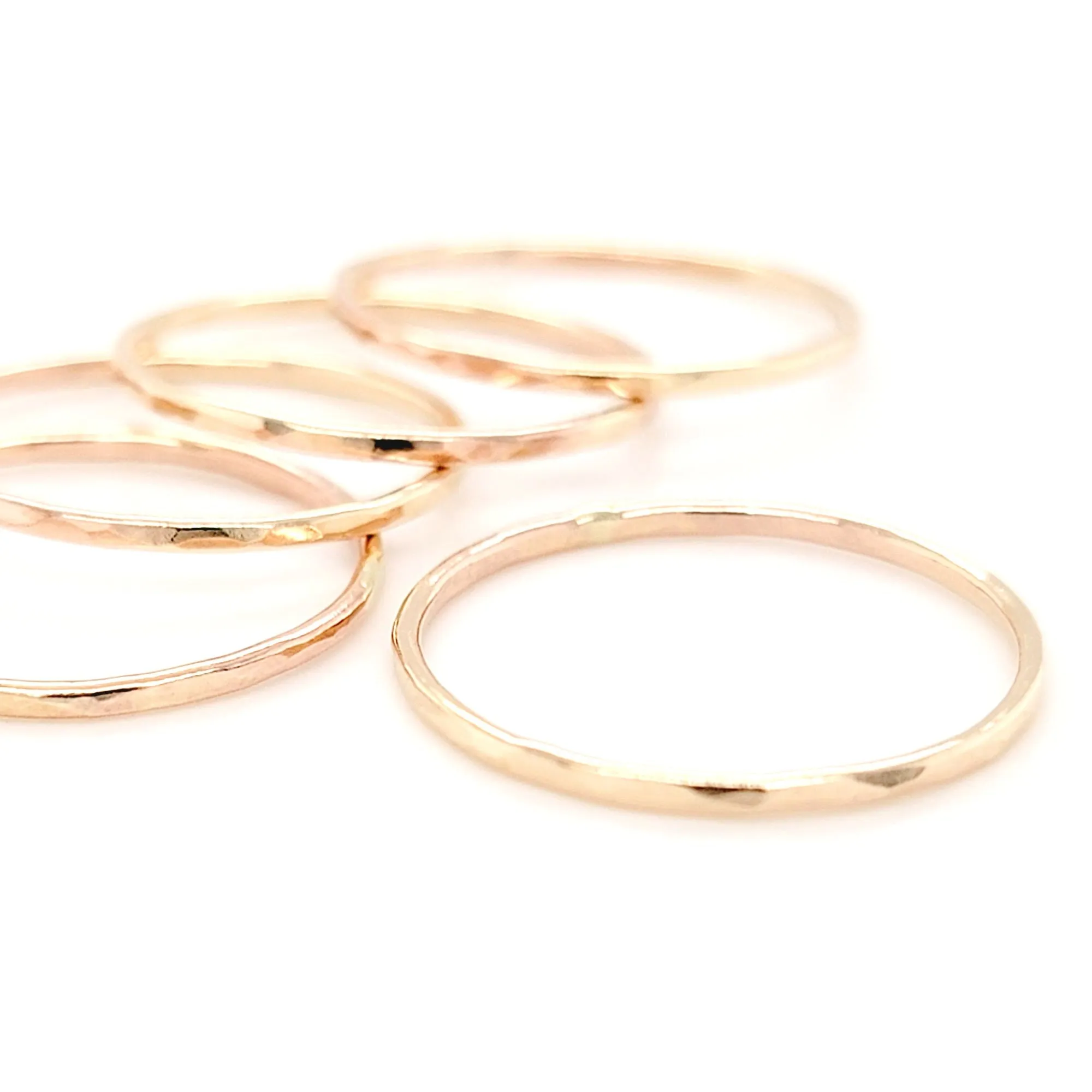 Hammered Stacking Rings - CG474R.