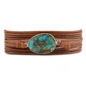Handmade Adjustable Turquoises Bracelets