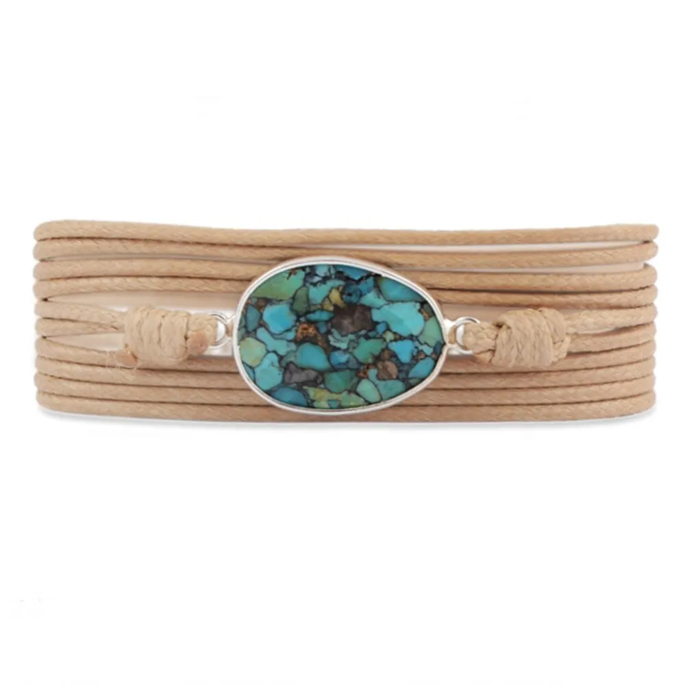 Handmade Adjustable Turquoises Bracelets