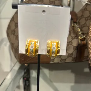 Hermes Enameled Huggie Earrings
