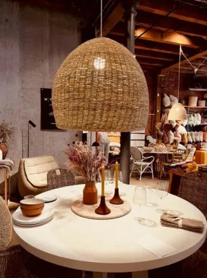 HIVE SEAGRASS  BASKET LAMP SHADE