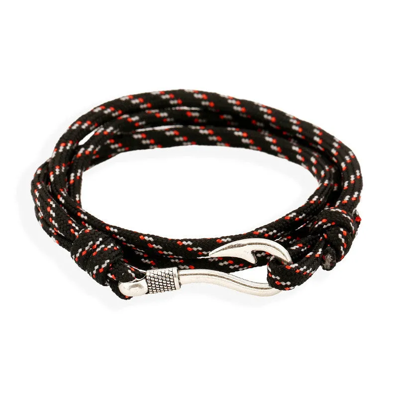 Hook Anchor Couples Charm Bracelet