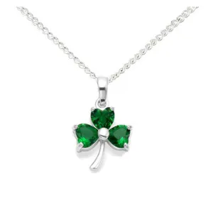 Irish Shamrock Pendant Celtic Necklace