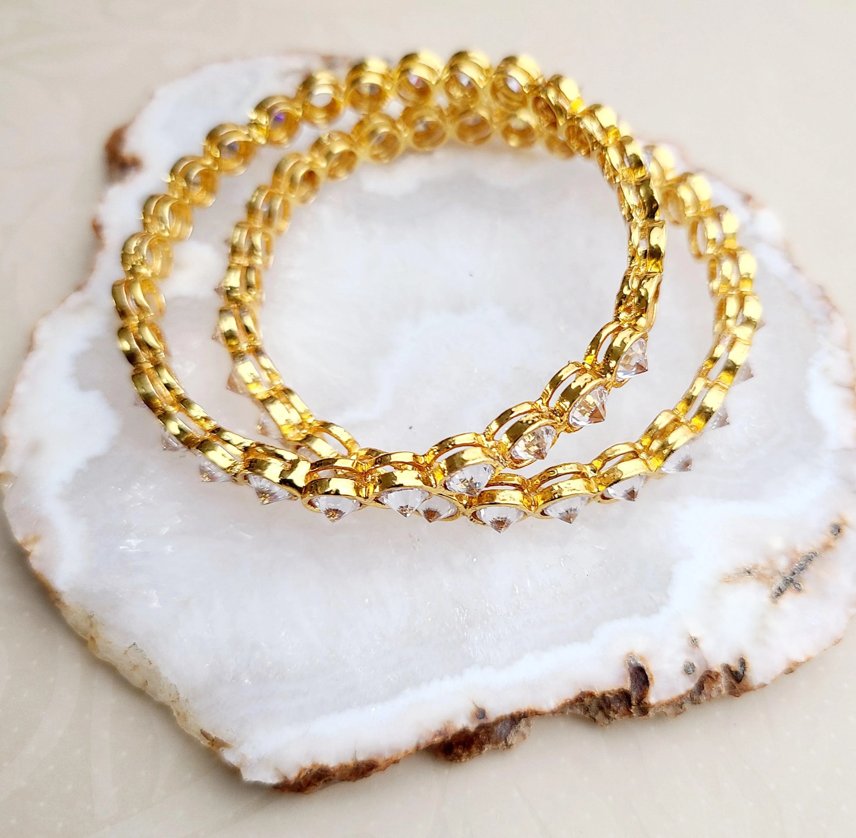 Jasmine Bridal Bangle Set
