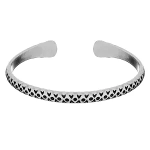 Karen Hill Tribe Silver Engraved Torque Bangle - Adjustable Boho Bracelet