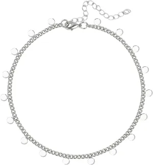 KELITCH Simple Gold Strand Anklets Trendy Minimalist Alloy Anklets Chain Fashion Women Anklets Jewelry